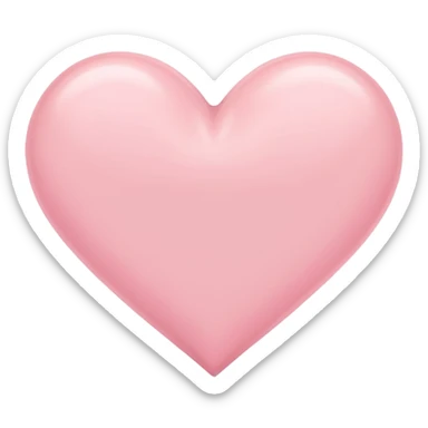 Pastel pink heart sticker