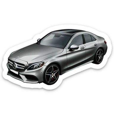 Mercedes amg C300 car sticker