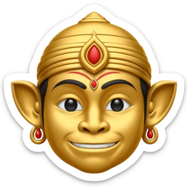 Hanuman ji gada emoji sticker