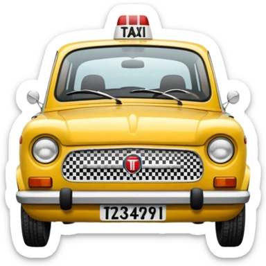 fiat 125p taxi sticker