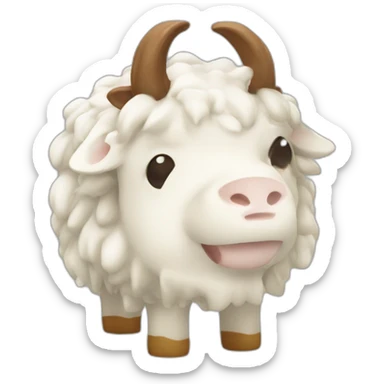 buche de chevre cendré sticker