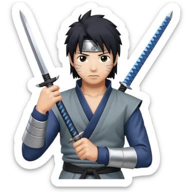Sasuke avec le kunai sticker