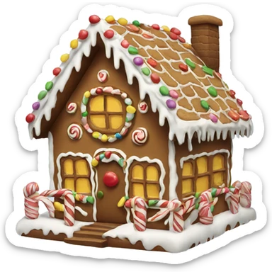 gingerbread house sticker