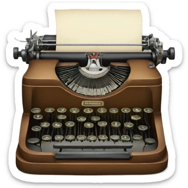 Antique typewriter  sticker