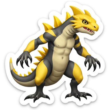 Haxorus (full body) sticker