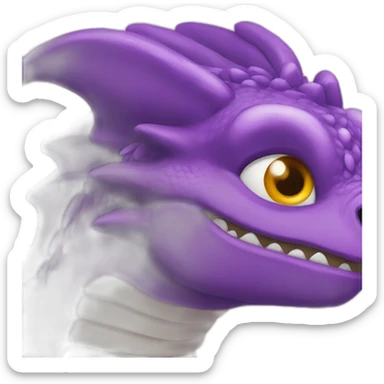 Dragon purple Griff sticker