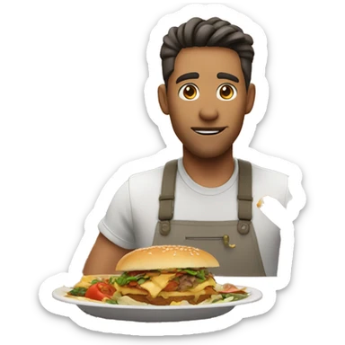review food and travel by voice actor  sticker