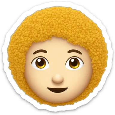 Bulgur in plate sticker