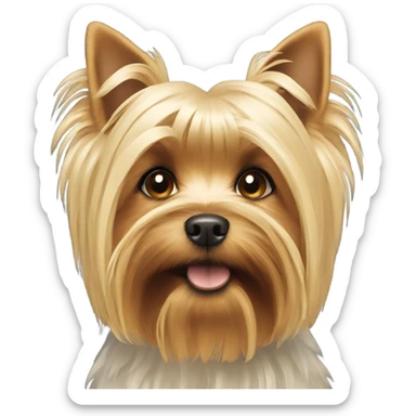 Blonde yorkie sticker