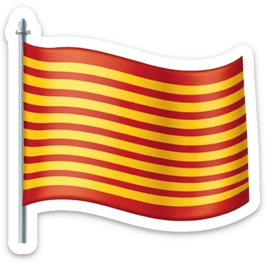 Catalan flag sticker