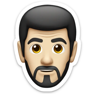 Spock Star Trek with goatee sticker
