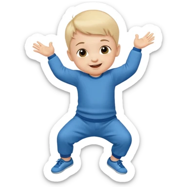 dance small baby boy sticker