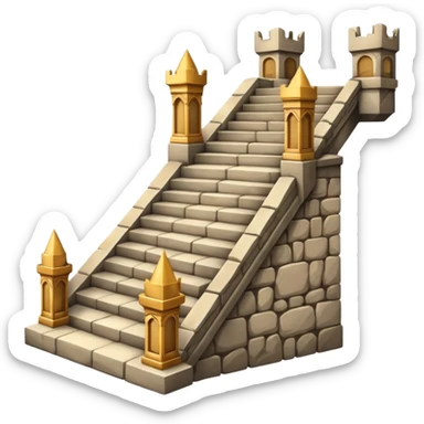 the royal castle stairs sticker