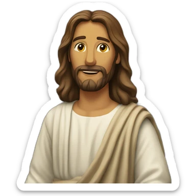 jesus in jerusalem sticker