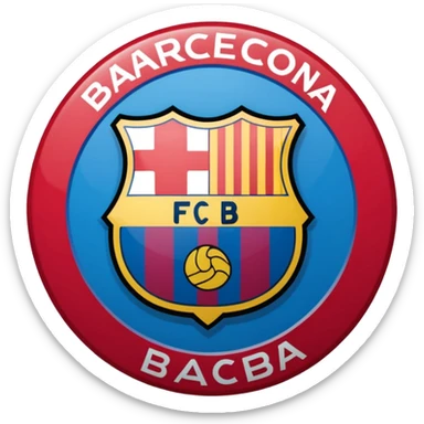 Fc Barcelona logo imoji sticker