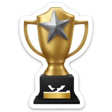 Fantasy football trophy with an asterisk next to it  sticker