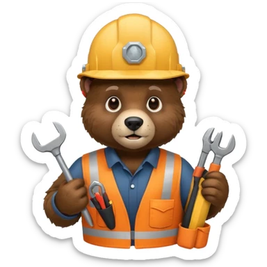 black bear engineer sticker