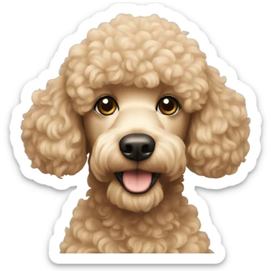 Poodle sticker