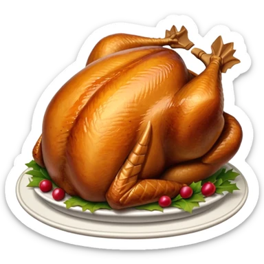turkey xmas sticker