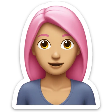 Concha de mar rosa  sticker