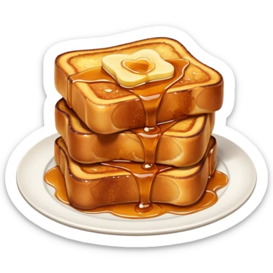 cinnamon apple french toast sticker