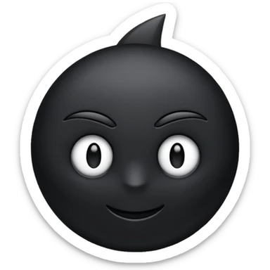 черные стиль sticker