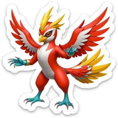 Blaziken-Hawlucha-Helioptile-Heliolist-fusion sticker