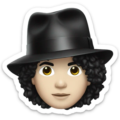 Michael jackson white sticker