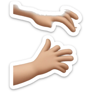 Warms hands on radiator sticker