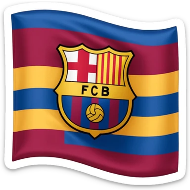 Create FC Barcelona flag emoji sticker