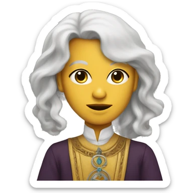 the face of a tarot counselor sticker