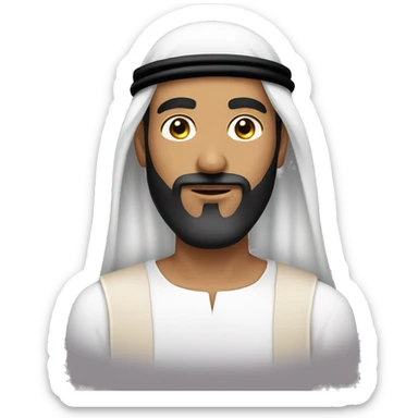  man from Saudi Arabia with black beard sticker