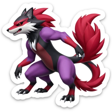 Obstagoon-Zeraora-Zoroark-fusion  sticker