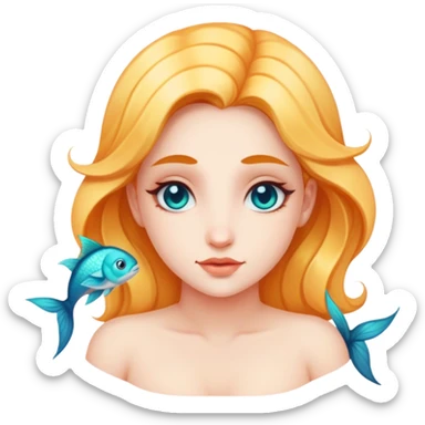 Laura looks like a magical pisces  sticker