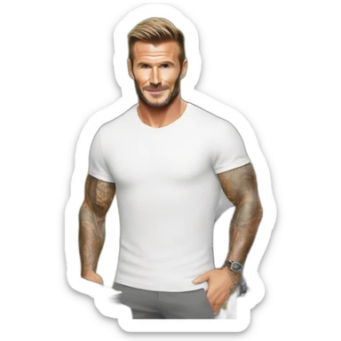 David Beckham at a bbq sticker