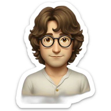 young john lennon sticker