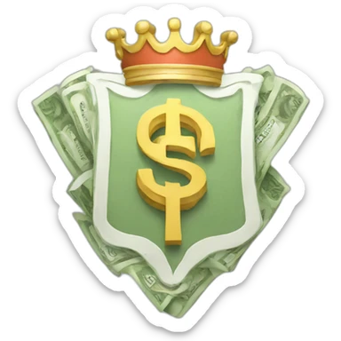 money-sign-coat-of-arms sticker