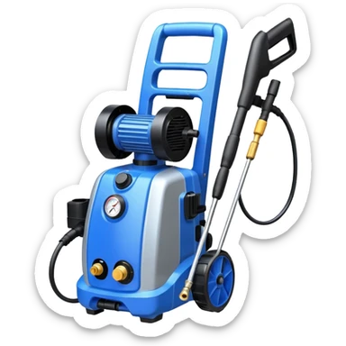 A gas pressure washer sticker