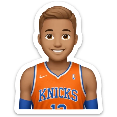 Smiley new york knicks sticker