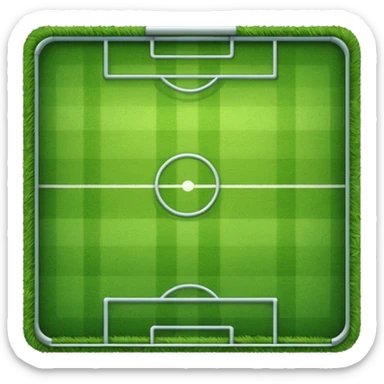 piece of short grass of a soccer field sticker