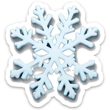 snow flakes sticker