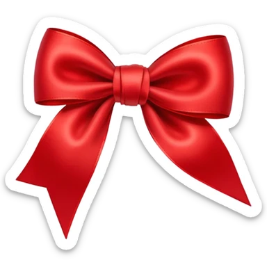 Moño rojo  sticker