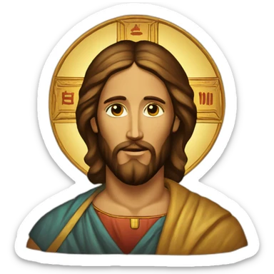 Jesus Christ Orthodox Icon sticker