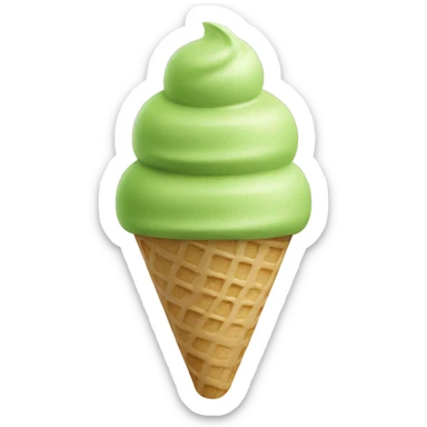 Matcha ice cream  sticker