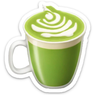Matcha latte  sticker