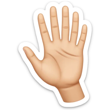 Emoji saying imma touch you sticker