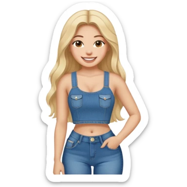 a slim thick baddie sticker