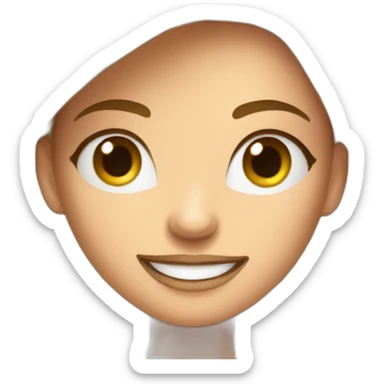 lady sport boss cartoon, in wheat industry, who works a lot, Nina sticker