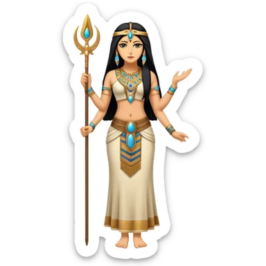 fullbody realistic annunaki attractive female sticker