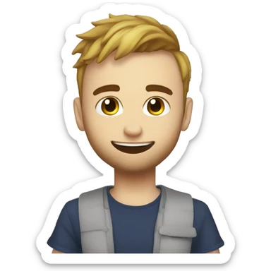 Squeezie qui fait c'est chao sticker